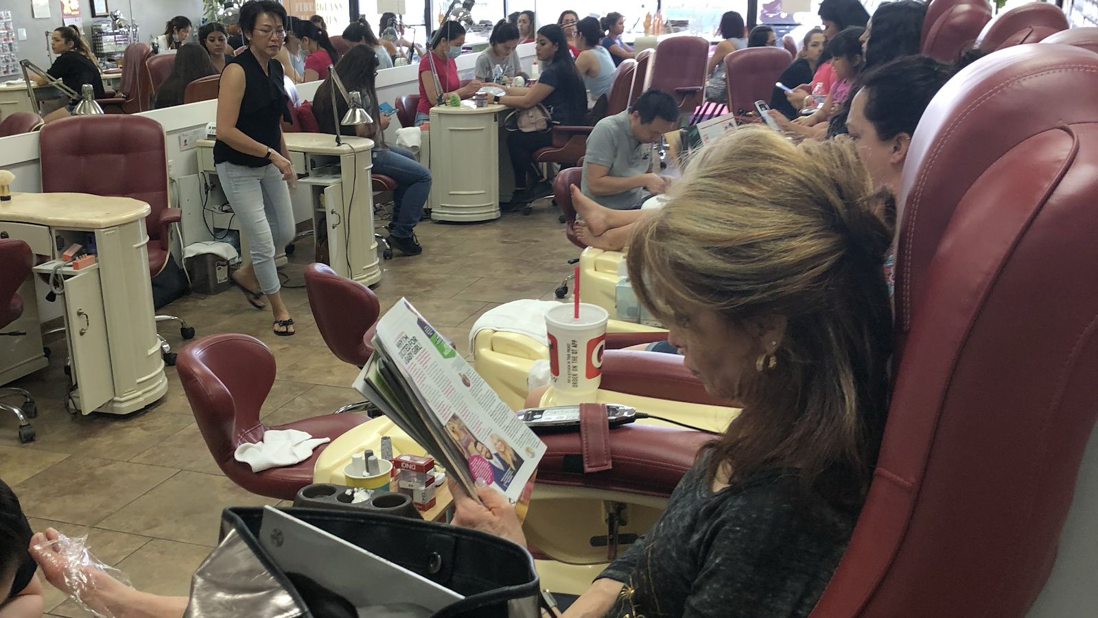 Inside Exquisite Nails on East Broadway, Tucson